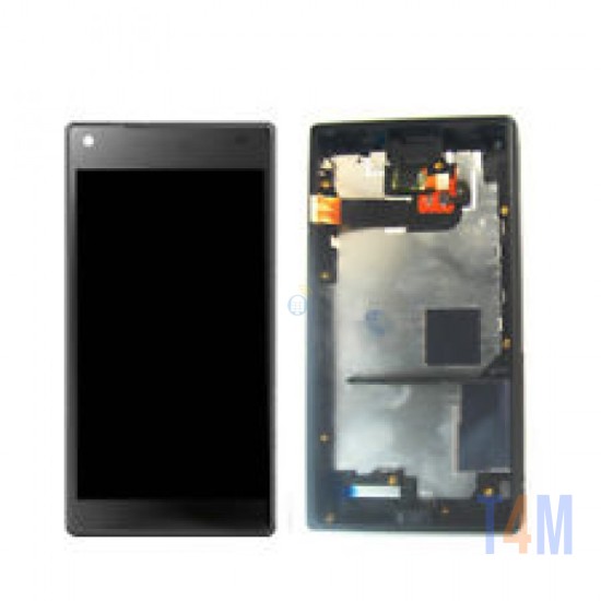 TOUCH+DISPLAY COM FRAME SONY XPERIA Z5 MINI E5803 PRETO